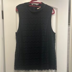 Banana Republic Elegant Black Lace Blouse